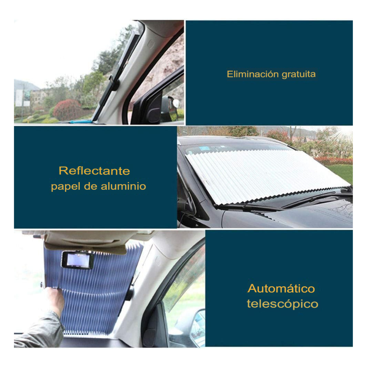Cortina Plegable de 46 cm para Auto